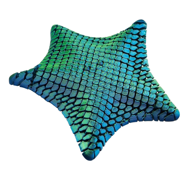 Laser Green 3D Printed Articulated Starfish Fidget Toy For Stress Relief Eco Friendly 12Cm Sensory Kids & Adults Sensory Toys