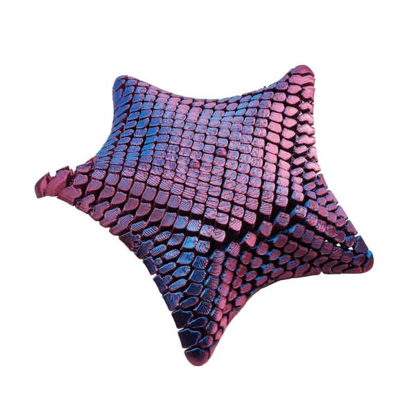 Laser Purple 3D Printed Articulated Starfish Fidget Toy For Stress Relief Eco Friendly 12Cm Sensory Kids & Adults Sensory Toys