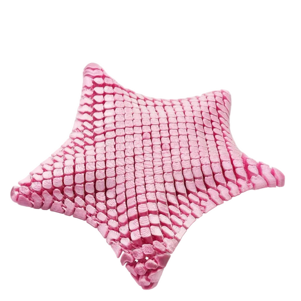 Pink 3D Printed Articulated Starfish Fidget Toy For Stress Relief Eco Friendly 12Cm Sensory Kids & Adults Sensory Toys