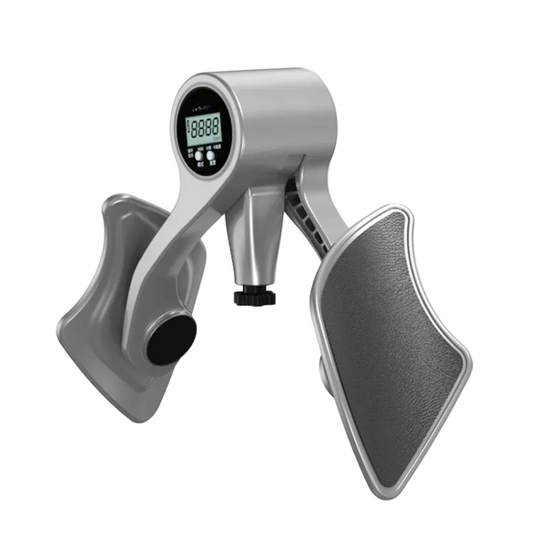 2 In 1 Sliver Smart Lcd Counting Kegel Trainer For Glute Lifting & Leg Toning Adjustable Resistance 360A Rotating Baffles Postpartum Recovery Pelvic H