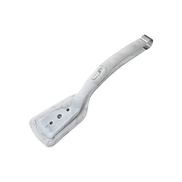 2 In 1 Marble Pattern Silicone Spatula Tongs With Locking Clip & Oil Drainage Non Stick Heat Resistant Food Flipper Kitchen Clamp Spatulas