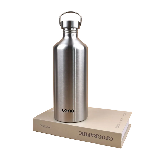 2L Large Capacity Outdoor Sports Adventure Water Bottle Food Grade 304 Stainless Steel With Portable Handle & 4.5Cm Narrow Mouth Water Bottles & Vacuu