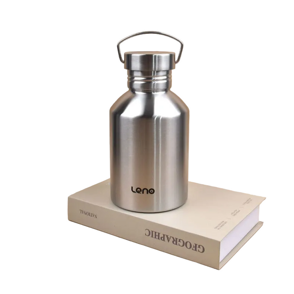 2L Large Capacity Outdoor Sports Adventure Water Bottle Food Grade 304 Stainless Steel With Portable Handle & 7Cm Wide Mouth Water Bottles & Vacuum Fl