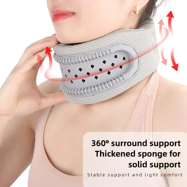 Pink Silicone Neck Brace With High Elastic Memory Foam & V Shape Prevent Forward Head Tilt And Posture Correction Orthotics Braces & Sleeves