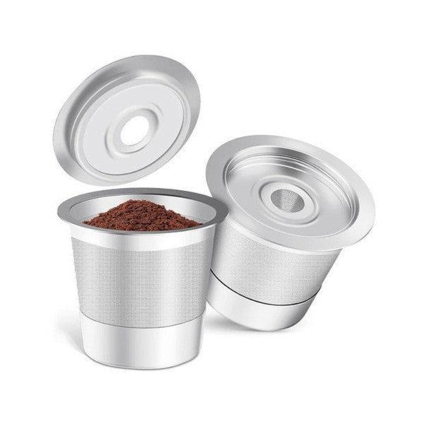 2 Pack Reusable K Cup Coffee Pod For Keurig Brewers Premium 304 Steel Refillable Filter Superior Crema Coffee Pods