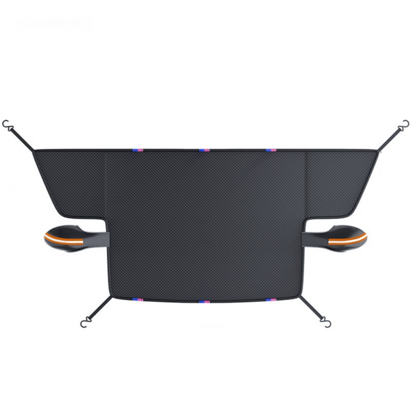 Durable Car Protector With Extra Large 253Cm Coverage All Season Snow & Sun 6 Magnet 4 Strap Windproof System(Black Green) Car Covers