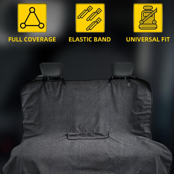 Grey Waterproof Towel Car Back Seat Cover Universal Non Slip Sweat Absorbent Bucket Protector For Gym Fitness And Beach Seat Covers