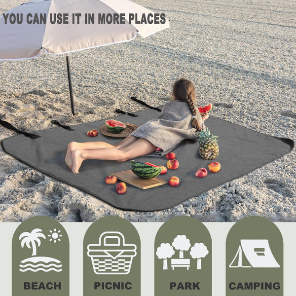 Grey Waterproof Towel Car Back Seat Cover Universal Non Slip Sweat Absorbent Bucket Protector For Gym Fitness And Beach Seat Covers