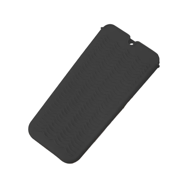 Pink 2 In 1 Silicone Wave Anti Scalding Mat & Pouch For Hair Tools (2 Pack) Travel Ready Heat Resistant Hanging Storage Bag Hair Accessories