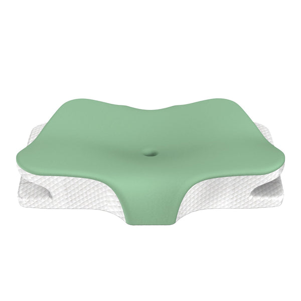 Grey Breathable Butterfly Contoured Memory Foam Pillow Dual Height Orthopedic Neck With 5 Zone Cervical Support Pillows