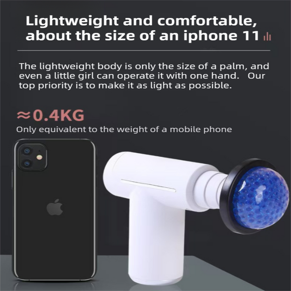Lightweight Mini Hot Cold Massage Gun With 6 Heads Intensity Dual Thermal Therapy Muscle Reliever For Portable Body Recovery Massagers