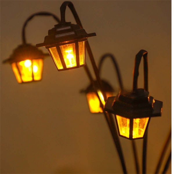 Solar Retro Hexagonal Palace Ground Plug Light With 6 Led Warm Glow In/Outdoor Garden Pathway Landscape And Lawn Lamp Landscape & Walkway Lights