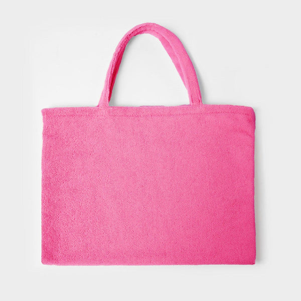 2 In 1 Pink Microfiber Sun Lounger Towel & Portable Tote Bag Sand Free Quick Dry Beach Chair Cover With Side Pockets (75X211cm) Towels & Washcloths
