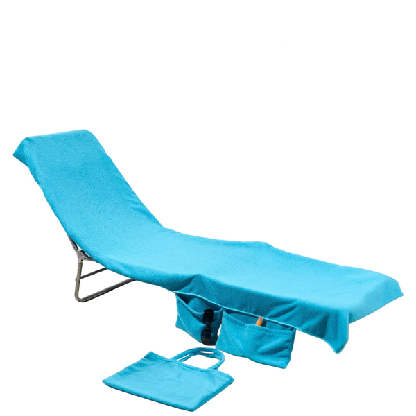 2 In 1 Pink Microfiber Sun Lounger Towel & Portable Tote Bag Sand Free Quick Dry Beach Chair Cover With Side Pockets (75X211cm) Towels & Washcloths
