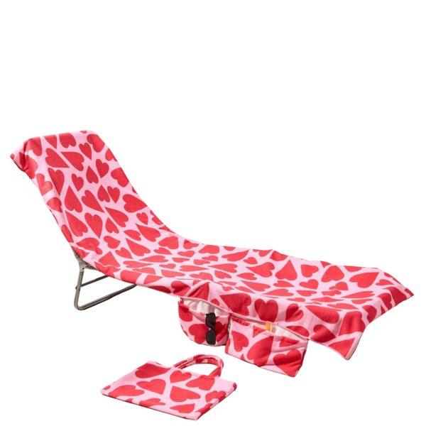 2 In 1 Microfiber Sun Lounger Towel & Portable Tote Bag Sand Free Quick Dry Beach Chair Cover With Side Pockets (St001 / 75X211cm) Towels & Washcloths