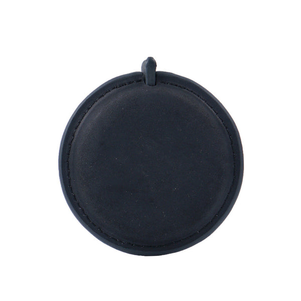 Black Handmade Crazy Horse Leather Retractable Tape Measure Keychain Dual Sided Scale 150Cm/60" Mini Pocket Ruler For Sewing & Body Measuring Tape Mea