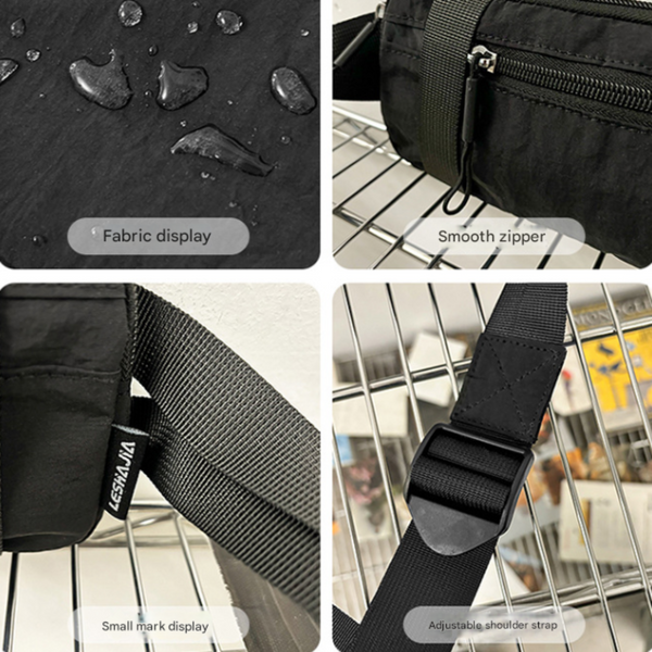 Green Unisex Mini Crossbody Waist Bag Lightweight Nylon Running Belt Phone Pouch 21Cm Slim Sports Chest Sling For Travel & Gym Bags