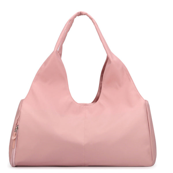 Pink Large Capacity Travel Duffel Bag Lightweight Sports Gym With Dry Wet Separation For Weekend Getaways And Business Trips Gym Bags