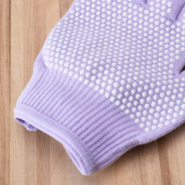 Beige 2 Pack Women's Non Slip Yoga Gloves Open Back Half Finger Cotton Stretchy Grip For Aerial Pilates And Fitness Gloves & Mittens