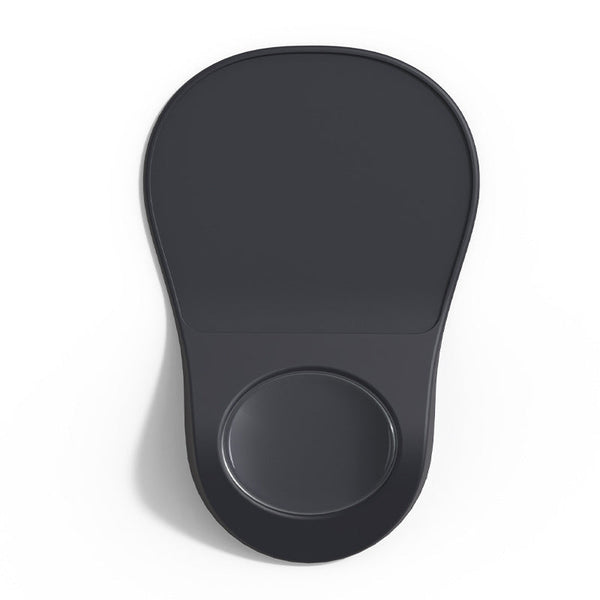Black Ergonomic Mouse Pad With Wrist Rest Support Soft Silicone Concave Groove Design 32.5Cm Non Slip Mat For Home Office & Gaming Mouse Pads & Wrist