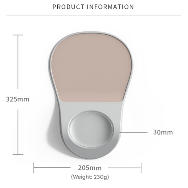Black Ergonomic Mouse Pad With Wrist Rest Support Soft Silicone Concave Groove Design 32.5Cm Non Slip Mat For Home Office & Gaming Mouse Pads & Wrist