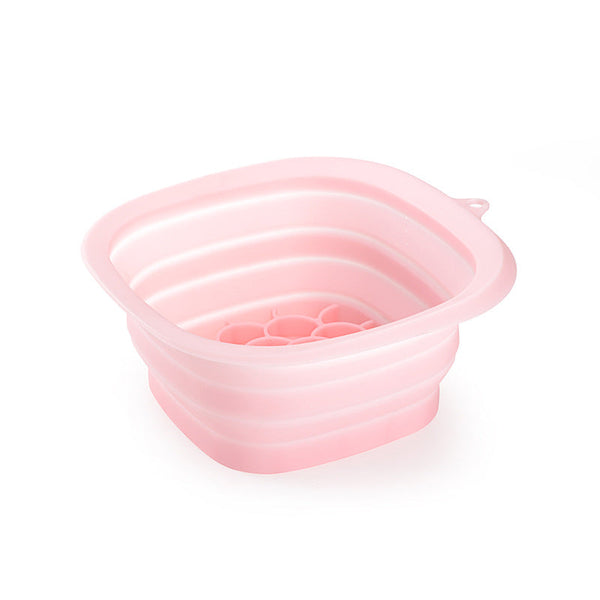 Pink Collapsible Silicone Face Ice Basin | Portable Cold Therapy And Beauty Tool Multi Use Facial Spa Ice Cubes Trays & Moulds