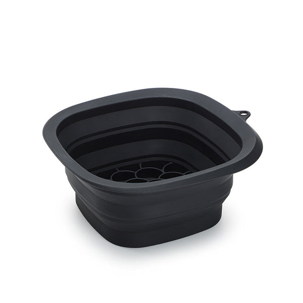 Black Collapsible Silicone Face Ice Basin | Portable Cold Therapy And Beauty Tool Multi Use Facial Spa Ice Cubes Trays & Moulds