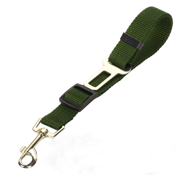 Red 5Pcs Universal Adjustable Pet Car Safety Seat Belt | Heavy Duty Retractable Harness Restraint Anti Jump Window Clip Pet Transport