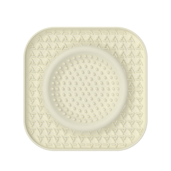 S Beige 2 Pack Premium Silicone Pet Lick Mat Slow Feeder For Dogs And Cats With Powerful Suction Base Anxiety Relief Boredom Buster Grooming Bathing D