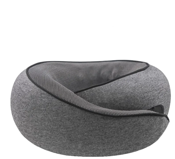 Black Ergonomic Memory Foam Travel Neck Pillow U Shaped Support For Naps & Journeys Pillows