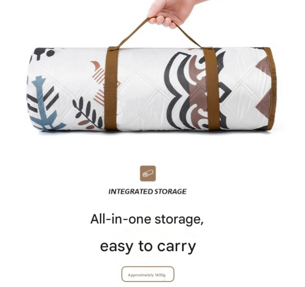 The House Of Plants Extra Large 200X200cm Waterproof Picnic Mat Portable Thickened Oxford Cloth Outdoor Camping Blanket For Beach Parks And Family Out