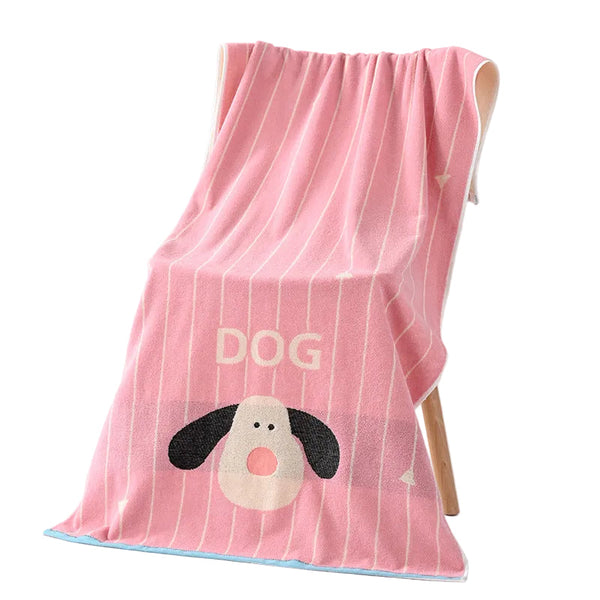 Pink Balloon Deluxe Extra Large Pure Cotton Beach & Bath Towel | Highly Absorbent Thick 70 X 140 Cm Fun Cartoon Design Towels & Washcloths