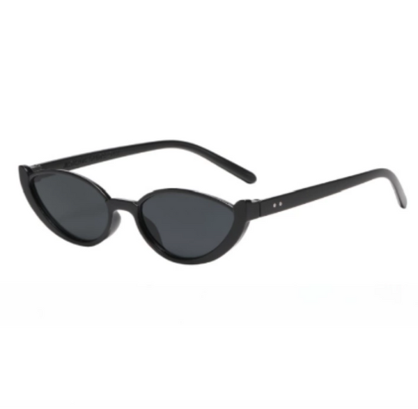 Black Frame With Flakes 2Pcs Fashionable Cat Eye For Women Retro Ins Style Uv Protection Shades Sunglasses
