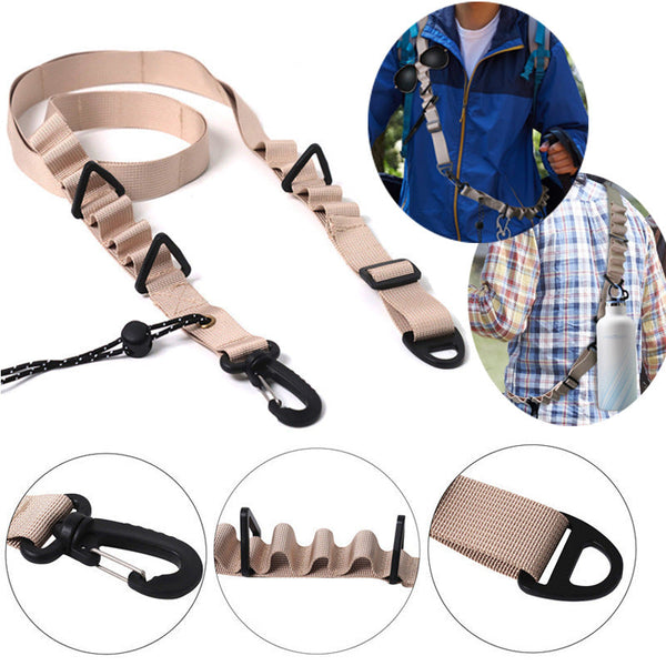 Black 4 Pcs Heavy Duty Outdoor Utility Strap Multi Purpose Camping Gear & Bottle Hanging Lanyard Other Camping
