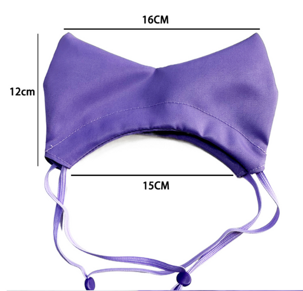 Black Professional 2 Piece Adjustable Waterproof Pet Shower Cap | Ear Protection For Cats And Dogs Bathing Swimming Accessory Dog Grooming