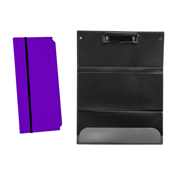 Purple Professional Trifold Nursing Clipboard | Foldable A4 Medical Folder For Clinicals Portable Student Storage School Supplies