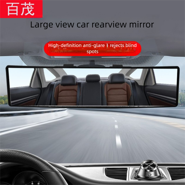 Wide View Curved Interior Rearview Mirror Anti Glare Fog Easy Clip On Installation Mirrors