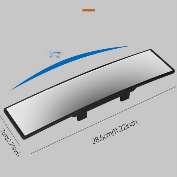 Wide View Curved Interior Rearview Mirror Anti Glare Fog Easy Clip On Installation Mirrors