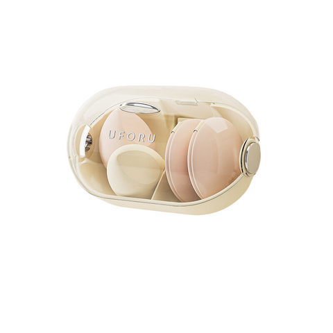 Punch Free Wall Mounted Beauty Egg Storage Box With Lid Makeup Bags & Cases