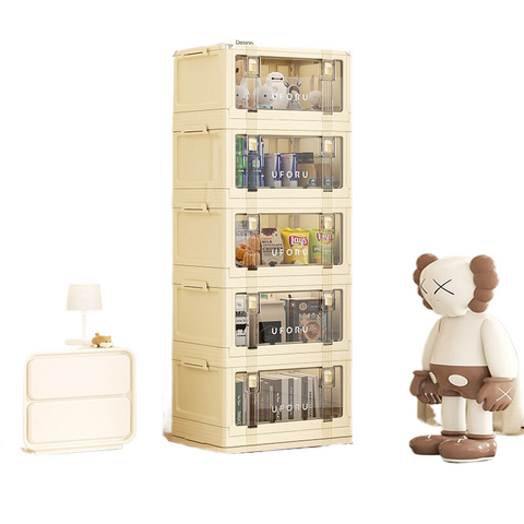 Elosung Retro Folding Storage Box Small Five Layer Storage Boxes