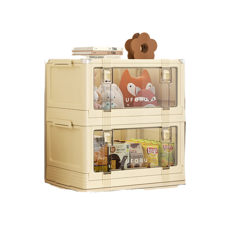 Elosung Folding Storage Box Large 2 Layer Storage Boxes