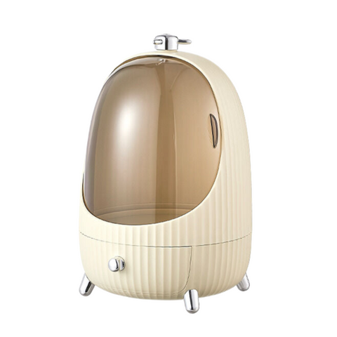 Elosung Egg Shaped Makeup Organizer (Extra Large) Cream White 24.8 * 38Cm Makeup Bags & Cases