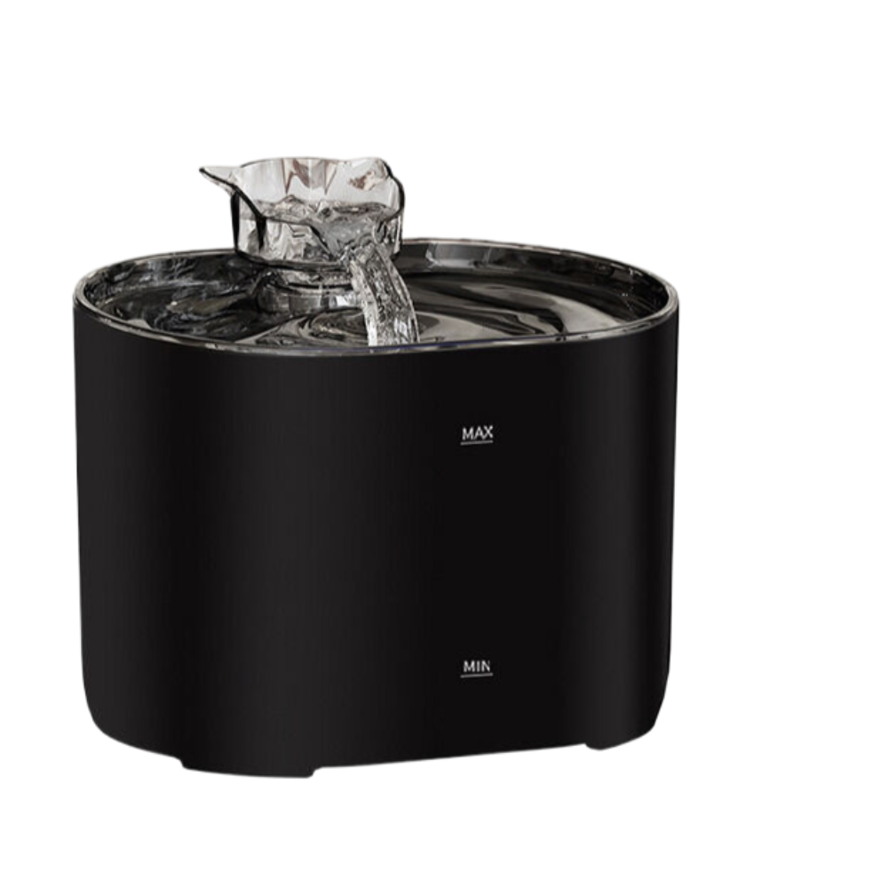 Elosung Black Pet Automatic Water Dispenser Plug In Version [Including Certified Adapter] 188 * 142 140Mm Dog Automatic Feeders