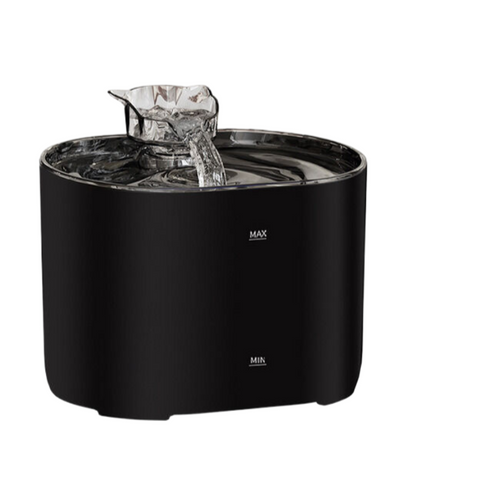 Elosung Black Pet Automatic Water Dispenser Plug In Version [Including Certified Adapter] 188 * 142 140Mm Dog Automatic Feeders