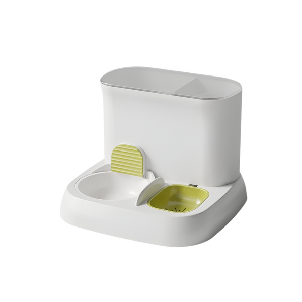 Elosung Pet Automatic Feeding Water Dispenser Ceramic Bowl Green 28.5 * 25Cm Dog Automatic Feeders