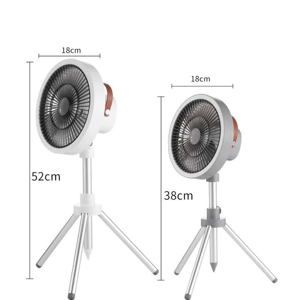 Elosung Gery Portable Outdoor Tripod Fan Usb Rechargeable Camping With Remote Control Folding & For Activities And Travel Portable Fans