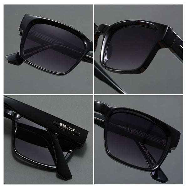 Elosung Dark Grey Trendy Oversized Lightweight Blue Blocking For Men Anti Fog Photochromic And Uv Protection Sunglasses