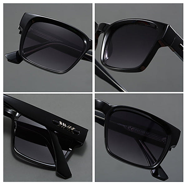 Elosung Brown Oversized Lightweight Blue Blocking Uv Protection Sunglasses