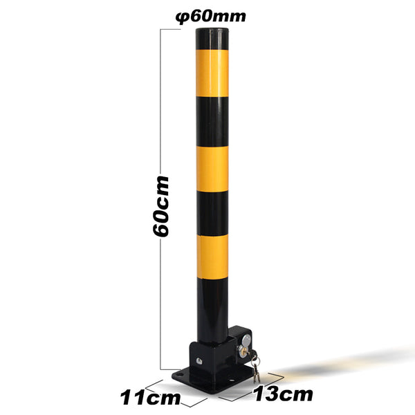 Fold Down Vehicle Security Car Parking Lock Safety Barrier Bollard Locker Black Safety Cones Posts Barriers