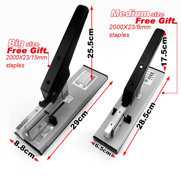 Heavy Duty Big Size Stepler With Free 2000X23/15 Steples Office Stationary Staplers